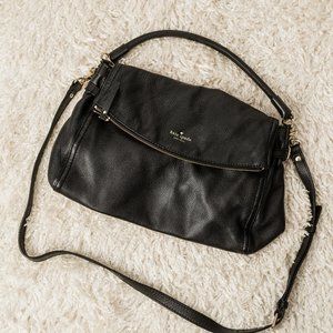 Kate Spade Black Polly Flap Crossbody Purse